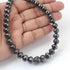 312 Ct 1 Long Strand Black Diamond  1mm Large Big Hole Rondelles Genuine Diamond Beads 18 Inch Long BDU005