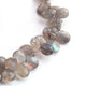 1 Long Strand Labradorite Faceted Briolettes - Pear Shape Briolettes 11mmX7mm -15mmx9mm 8 Inches BR023 - Tucson Beads