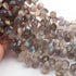 1 Long Strand Labradorite Faceted Briolettes - Pear Shape Briolettes 11mmX7mm -15mmx9mm 8 Inches BR023