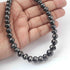 310 Ct 1 Long Strand Black Diamond  1mm Large Big Hole Rondelles Genuine Diamond Beads 18 Inch Long BDU006