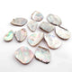 11 Pcs Mother Of Pearl 24k Gold Plated Faceted Assorted Shape  Loose Gem Stone -28mmx19mm-32mmx23mm PC963 - Tucson Beads