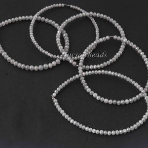 30 Ct 1 Long Strand Gray Diamond 1mm Large Big Hole Rondelles Genuine Diamond Beads 8 Inch Long BDU018 - Tucson Beads