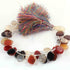 1 Strand Mix Stone Faceted Briolettes - Multi Stone Fancy Shape Briolettes - 13mmx11mm-15mmx11mm - 8 Inches BR01423