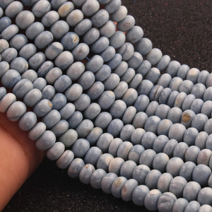 1  Strand  Boulder Opal  Smooth Roundelles - Gemstone Rondelles Beads -8mm-13 Inches - BR02548 - Tucson Beads