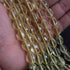 1 Strand Lemon Quartz Faceted Briolettes - Drum Shape Briolettes - 8mmx6mm-16mmx9mm -16 Inches BR02035