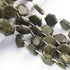 1  Strand Green Jasper  Faceted Briolettes  - Fancy  Briolettes  -13mm-20mm-  9.5 Inches BR01417