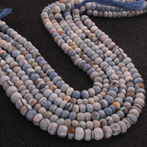 1  Strand  Boulder Opal  Smooth Roundelles  - Gemstone Rondelles  Beads - 8mm-9mm-13 Inches - BR02539 - Tucson Beads