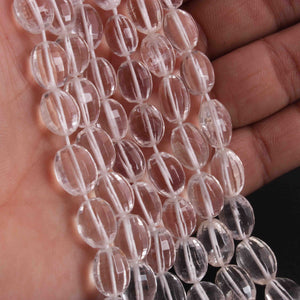 1  Strand Crystal Quartz Faceted  Briolettes - Drum Shape  Briolettes - 5mmx6mm -13mmx10mm - 16 Inches BR02050 - Tucson Beads