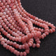 1 Long Strand  Pink Opal  Smooth Roundelles  - Gesmtone  Rondelles Beads -4mm-5mm-16 Inches - BR02535 - Tucson Beads