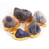 5 Pcs 24k Gold Plated Natural Purple Geode Druzzy Pendant , Fancy Shape Druzzy , Gemstone Pendant , 32mmx19mm-36mmx26mm Jewelry Making DRZ333
