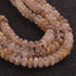 1  Strand Natural Golden Rutile Smooth Rondelle -Gem Stone Beads Plain Rondelles  Beads, 8mm-10mm-16 Inches BR02945