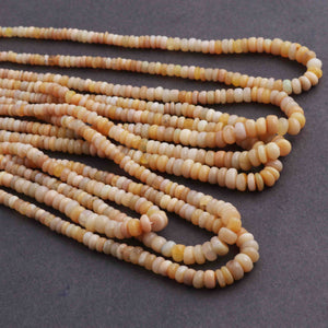 1 Long Strand Ethiopian Opal Smooth Rondelles - Ethiopian Roundelles Beads 2mm-6mm 16 Inches long BRU115 - Tucson Beads