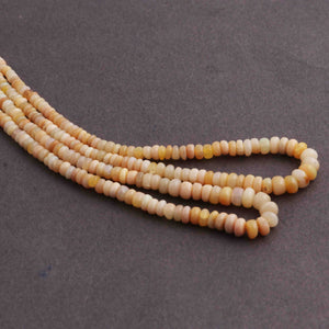 1 Long Strand Ethiopian Opal Smooth Rondelles - Ethiopian Roundelles Beads 2mm-6mm 16 Inches long BRU115 - Tucson Beads