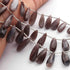 1 Strand Chocolate Moonstone Faceted Pear Briolettes -Pear Shape Briolettes -14mmx6mmx246mmx7mm - 8  Inches BR0745