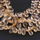 1  Strand Citrine Faceted Briolettes  -Pear Shape  Briolettes - 7mmx6mm-16mmx10mm- 9 Inches BR02041 - Tucson Beads