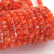 1  Strand Natural Carnelian Smooth Rondelle -Gem Stone Beads Plain Rondelles  Beads, 6mm-10mm-17 Inches BR02947 - Tucson Beads