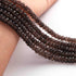 1  Strand  Smoky Quartz  Faceted Rondelles -  5mm-6mm - 10  Inches BR0544