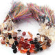 1 Strand Mix Stone Faceted Briolettes - Multi Stone Fancy Shape Briolettes - 11mmx9mm-10mmx8mm - 8 Inches BR01421 - Tucson Beads