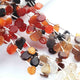 1 Strand Mix Stone Faceted Briolettes - Multi Stone Fancy Shape Briolettes - 11mmx9mm-10mmx8mm - 8 Inches BR01421 - Tucson Beads