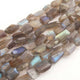 1 Long Strand  Labradorite Faceted Tumbled Shape, Nuggets Beads , Step Cut , Briolettes - 18mmx14mm-26mmx14mm - 10 inches BR02950 - Tucson Beads