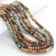 1  Strand Natural Cat's Eye  Smooth Rondelle -Gem Stone Beads Plain Rondelles  Beads, 6mm--16 Inches BR02944 - Tucson Beads