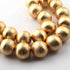 1 Strand Gold Plated Plain Copper Balls ,Jewelry Making Supplies 24mm 9 inches Bulk Lot GPC900