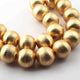 1 Strand Gold Plated Plain Copper Balls ,Jewelry Making Supplies 24mm 9 inches Bulk Lot GPC900 - Tucson Beads