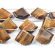 1  Strand Brown Tiger Eye Faceted Briolettes - Fancy Briolettes -17mmx21mm-25mmx21mm- 9.5 Inches BR01410 - Tucson Beads