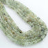 1  Strand Natural Prehnite Smooth Rondelle -Gem Stone Beads Plain Rondelles  Beads, 6mm-7mm-17 Inches BR02948