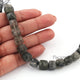 1 Strand Black Rutile Faceted Briolettes -Box Shape Beads  Briolettes 11mm-9mm -8 Inches BR1208 - Tucson Beads