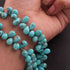 1 Strand Natural Sleeping Beauty Turquoise Faceted Big Size Tear Drop Briolettes -Arizona Turquoise Tear -6mmx10mm-6mmx10mm 8.5 Inches BR3837