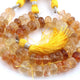 1 Strand Excellent Quality Golden Rutile Faceted Rondelles- Roundel Beads 9mm-10mm, 6 Inches BR1763 - Tucson Beads