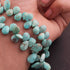 1 Strand Natural Sleeping Beauty Turquoise Faceted Big Size Pear Drop Briolettes -Arizona Turquoise Pear -6mmx8mm-7mmx16mm 9 Inches BR3209
