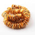 1 Strand Gold Plated Copper Wave Disc Beads,Potato Chips Beads, Scratch Mat Finish Copper, Jewelry Supplies 12mm GPC287