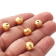 1 Strands Gold Plated Plain Copper Balls ,Jewelry Making Supplies 8mm  7.5 inches Bulk Lot GPC871 - Tucson Beads