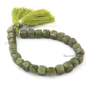 1 Strand Vesconite Faceted Briolettes -Box Shape Beads  Briolettes - 7mm -8 Inches BR1210 - Tucson Beads