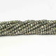 5 Strands Mystic Green Pyrite Faceted Finest Quality Rondelles 3mm -4mm 13 inch RB146 - Tucson Beads