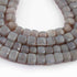 1 Strands Excellent Quality Gray Moonstone Faceted Cube Briolettes - Box Shape Beads 7mm-8mm 9 Inches BR740