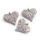 1 Pc Pave Diamond Spades Charm Pendant Over 925 Sterling Silver -- 12mmx11mm PDC055 - Tucson Beads
