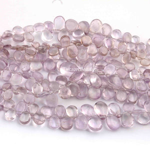 1 Strand Pink Amethyst Smooth Briolettes - Amethyst Smooth Pear Drop & Heart Briolettes  6mmx5mm-22mmx14mm 9 Inches BR1678 - Tucson Beads
