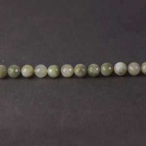 1 Strand Cats Eye Faceted Round Ball Beads- Ball Beads 8mm-9mm14 Inches BR3166 - Tucson Beads