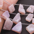 1 Strand Pink  Druzy Druzzy Drusy Briolette - Pink Druzy Side Drilled Briolette 25mmx18mm -56mmx47mm-10.5 Inch BR3417