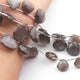 1  Strand Gray Moonstone  Faceted Briolettes -Heart Shape  Briolettes 13mmx12mm -18mmx17mm-8 Inches BR1930 - Tucson Beads