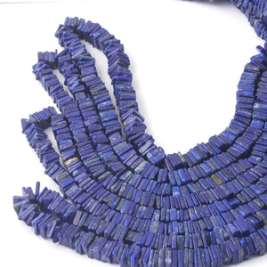 1 Long Strand Lapis Lazuli Faceted Heishi Briolettes - Wheel Beads - 6mm-8mm - 17 Inches BR02104 - Tucson Beads