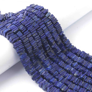 1 Long Strand Lapis Lazuli Faceted Heishi Briolettes - Wheel Beads - 6mm-8mm - 17 Inches BR02104 - Tucson Beads