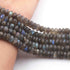 1 Strand Labradorite  Faceted Rondelles  - -8mm-9mm-8 Inches BR2603