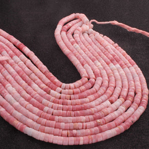 1  Strand  Pink Opal Faceted Heishi Rondelles - Wheel  Roundelles 9mm  14.5 Inches BR02573 - Tucson Beads