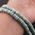 1 Strand Amazonite Faceted Rondelles - 6mm 13.5 Inches BR2381
