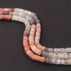 1 Strand Multi Moonstone  Smooth Heishi whell Briolettes - Gemstone Briolettes 4mm-6mm 13.5 Inches BR3728 - Tucson Beads