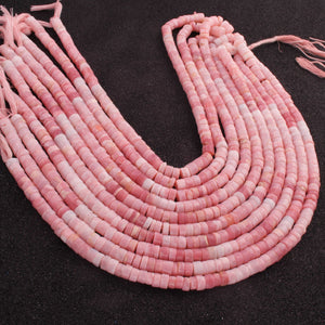1  Strand  Pink Opal  Smooth Briolettes  - Wheel Shape Briolettes - 8mm -  14.5 Inches BR02574 - Tucson Beads